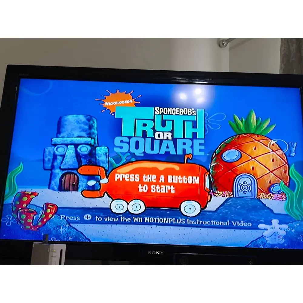 SpongeBob's Truth or Square Nintendo Wii Game Disc Only